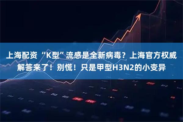 上海配资 “K型”流感是全新病毒？上海官方权威解答来了！别慌！只是甲型H3N2的小变异