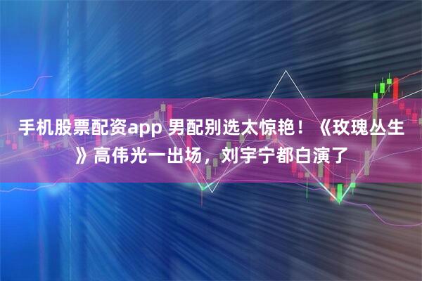 手机股票配资app 男配别选太惊艳！《玫瑰丛生》高伟光一出场，刘宇宁都白演了